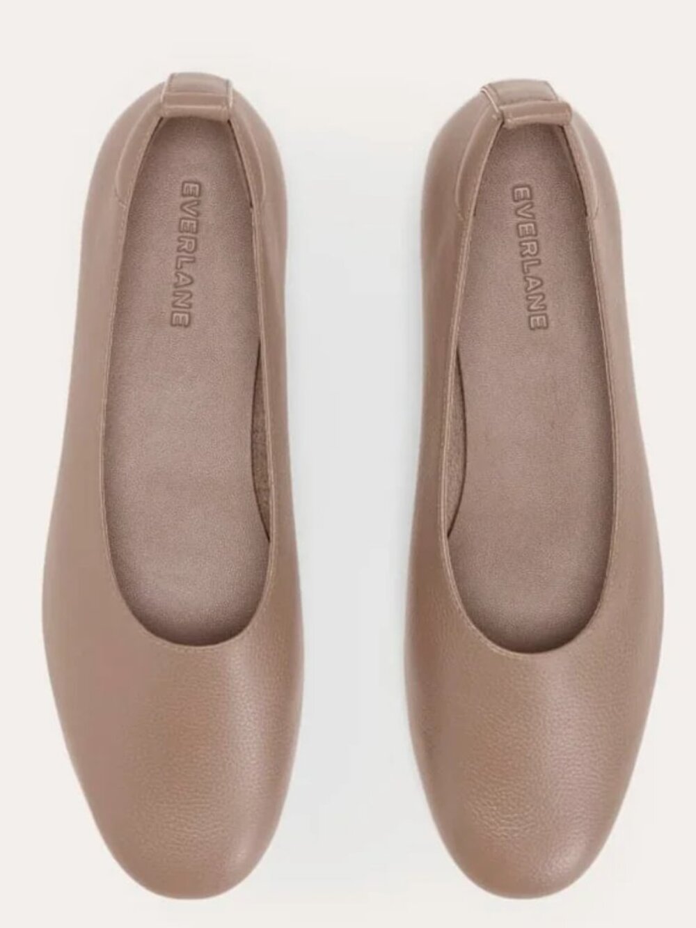 Everlane Mocha Grey Brown The Day Glove Leather Ballet Flat Size 10 NEW IN BOX